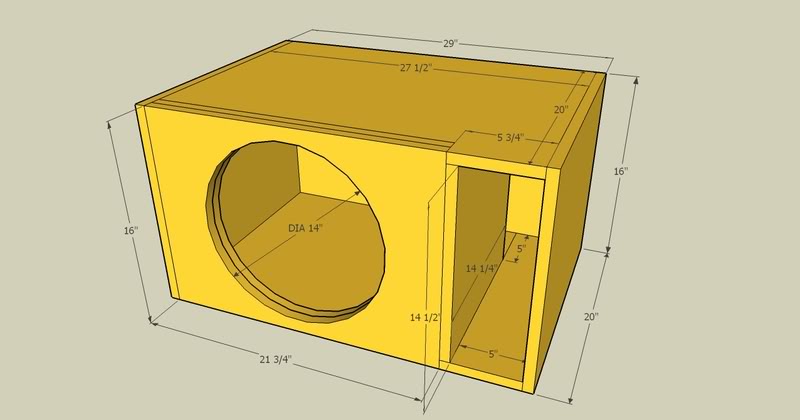 Free subwoofer box design plans dodge ram
